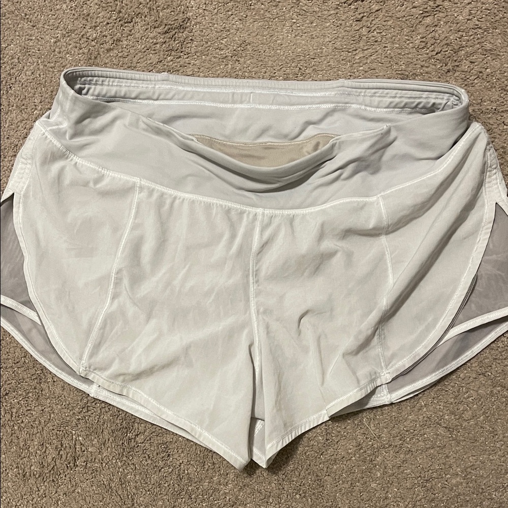 Lululemon Athletica Soft Gray Active Shorts